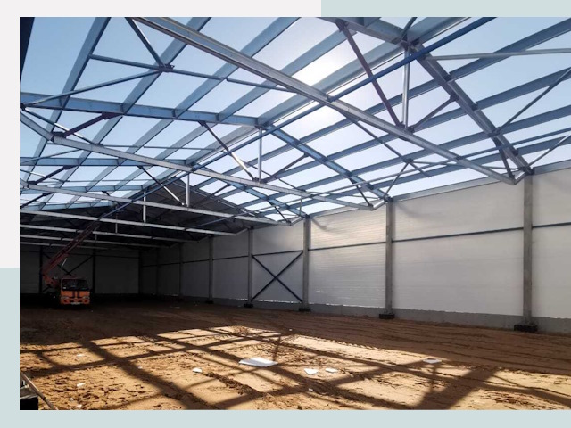 Строительство сенохранилищ в Надыме