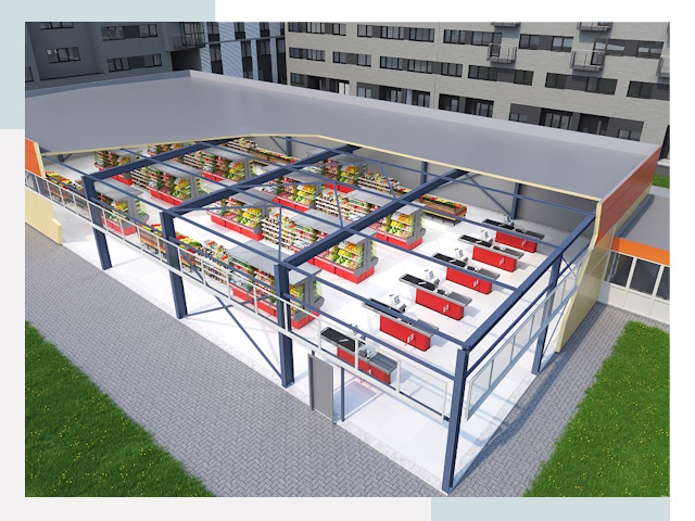 Строительство магазинов в Надым от 623 руб. за м²