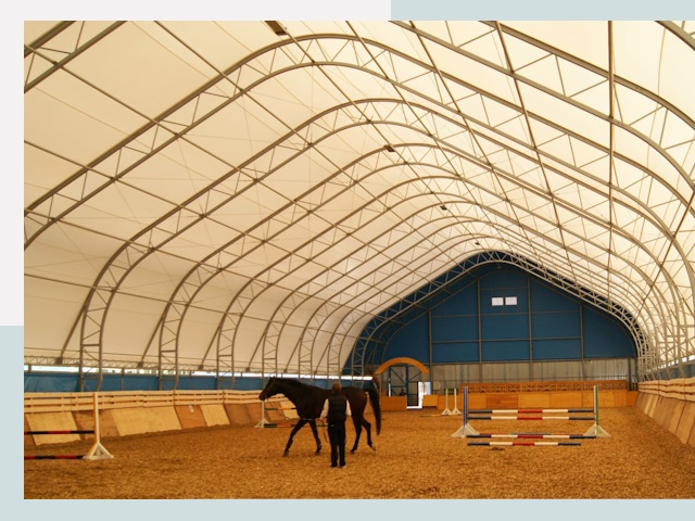 Строительство конных манежей в Надыме