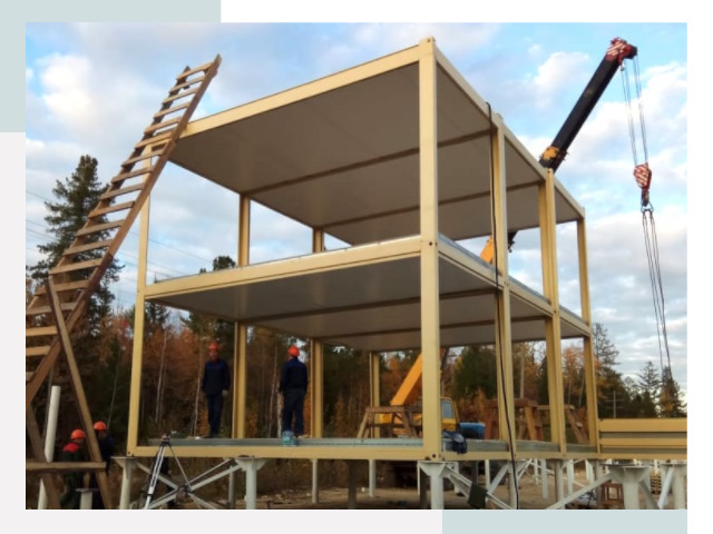 Строительство модульных здания Надым