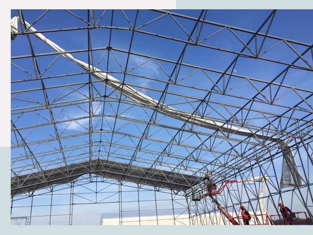 Шатровые ангары от 623 руб. в Надыме и Тюменской области