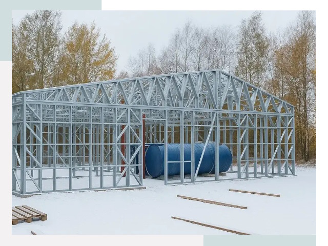 Металлические ангары в Надыме