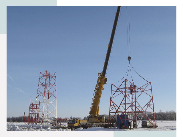 Монтаж вышек связи в Надыме