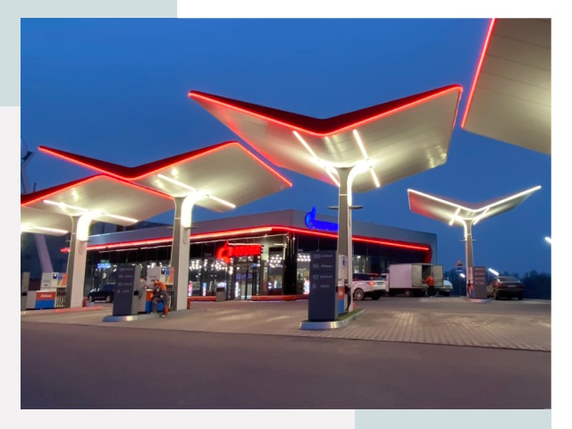 Навесы для АЗС в Надыме