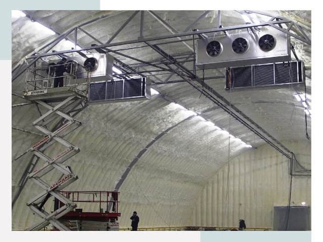 Оснащение ангаров в Надыме