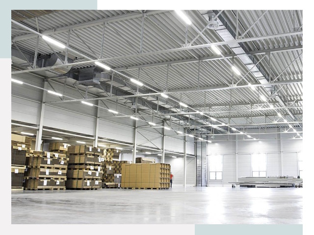 Освещение ангаров в Надыме