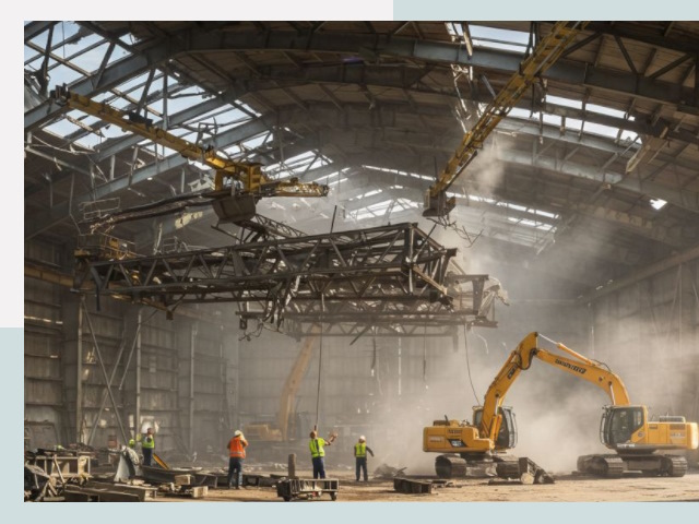 Демонтаж ангаров в Надыме от 623 руб. за м²